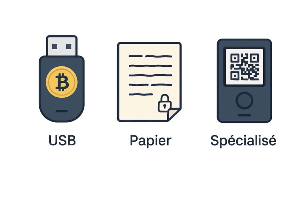 Les différents types de cold wallet.